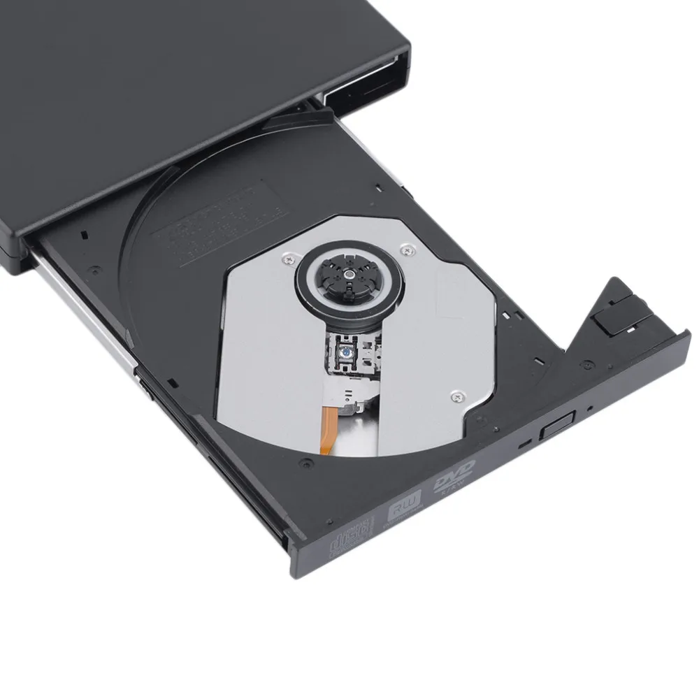 Внешний DVD Оптический привод USB 2,0 DVD-ROM-плеер CD/DVD-RW записывающее устройство для Windows PC/WIN 10/8/7/XP