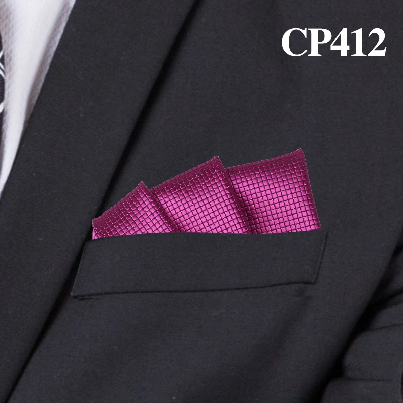 CP412 Модные костюмы карманные квадратные для мужчин бизнес полотенце для сундуков носовой платок Нежные мужские клетчатые носовой платок классический костюм салфетка мужской носовой платок - Color: CP412