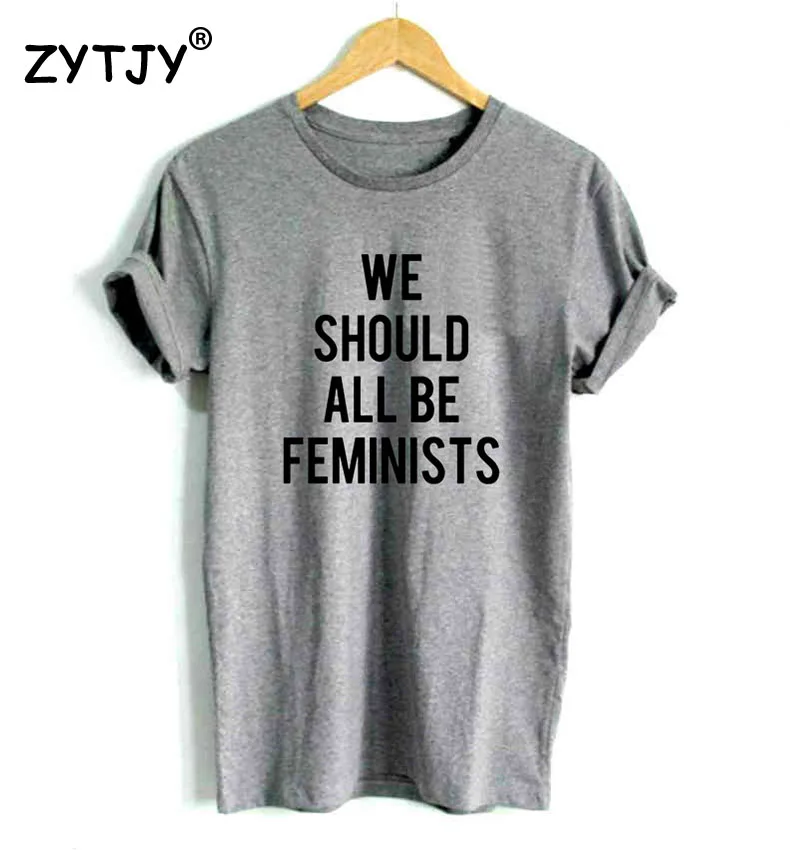 Футболка женская с надписью We Be All Feminists | Женская одежда