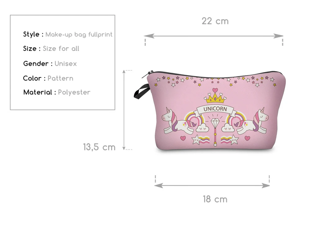 Женская косметичка на молнии с 3D принтом 50898|cosmetic bag|cosmetic bag with zipperbag zippers |