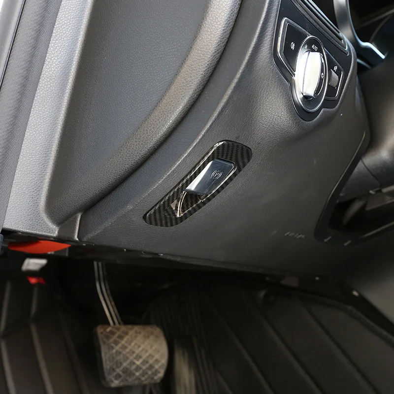 Углеродное волокно для Mercedes Benz GLC C Class W205 X253 E W213 2015 2018 ABS Хромированная Крышка