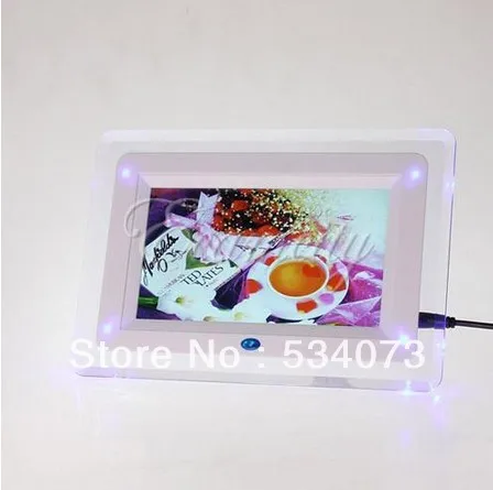 7&quot TFT-LCD Multi-functional Digital Photo Picture Movie Frame MP3 MP4 Player Alarm Clock Light Flashing Remote Control Desktop |