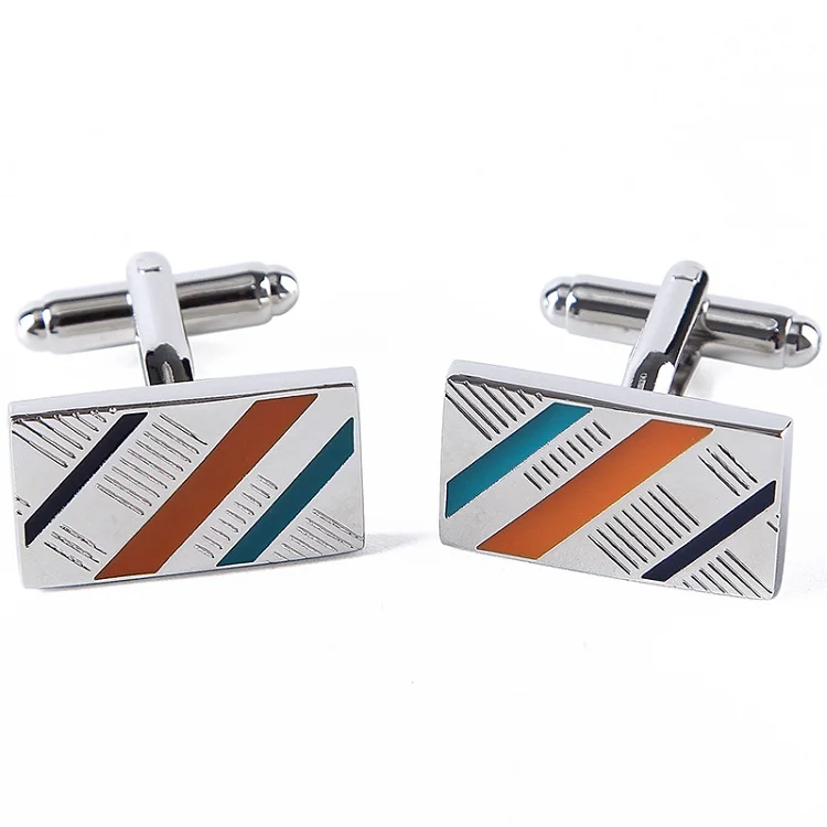 CL-019 cuff links Портной Смит полосы Проверьте Запонки Роскошные модные дизайн запонки 31 стиль мужские высококачественные запонки пуговицы для мужчин рубашка - Окраска металла: CL-019 cuff links