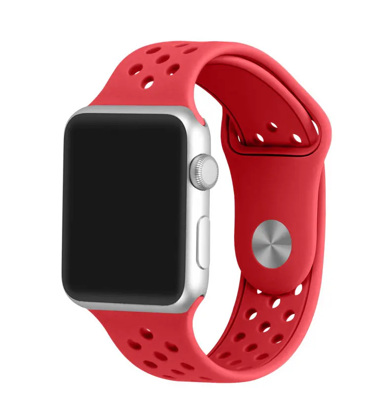 Ремешок EIMO для Apple Watch 4 42 мм 44 мм Iwatch band 42 мм 38 мм Aple watch 4 3 2 1 спортивный ремешок силиконовый браслет на запястье ремешок для часов
