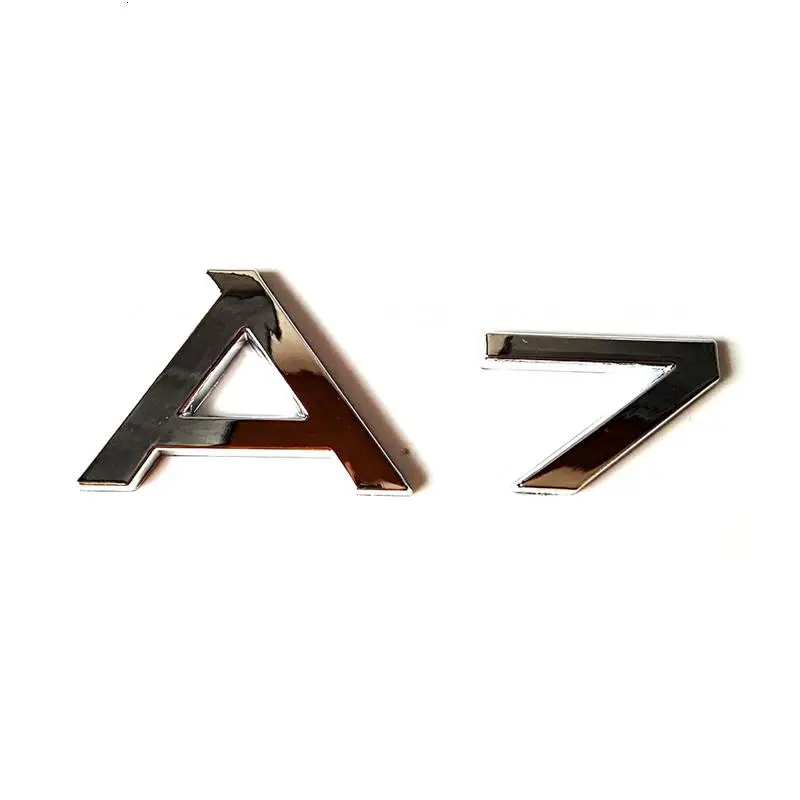 

ABS Chrome Black Color For A3 A5 A7 Rear Back Badge Emblem Sticker