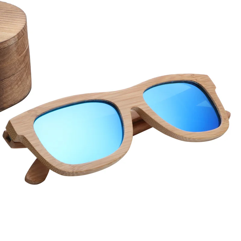 Женские солнцезащитные очки из бамбукового дерева поляризационные деревянные
