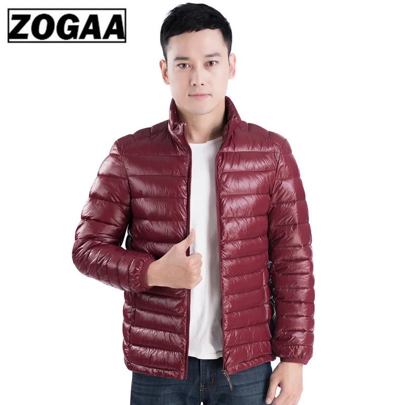Мужская хлопковая одежда ZOGAA пуховик большого размера легкий хлопковый для зимы |