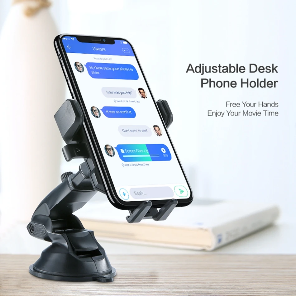 FLOVEME 360 Вращающийся Автомобильный держатель для телефона для iPhone X 8 на лобовое стекло присоска Автомобильный держатель Подставка для телефона для samsung S8 Suporte в автомобиле