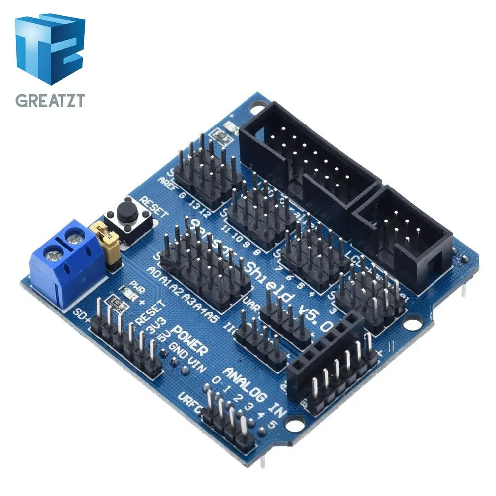 V5.0 сенсор Щит Плата расширения для arduino электронные строительные блоки робот
