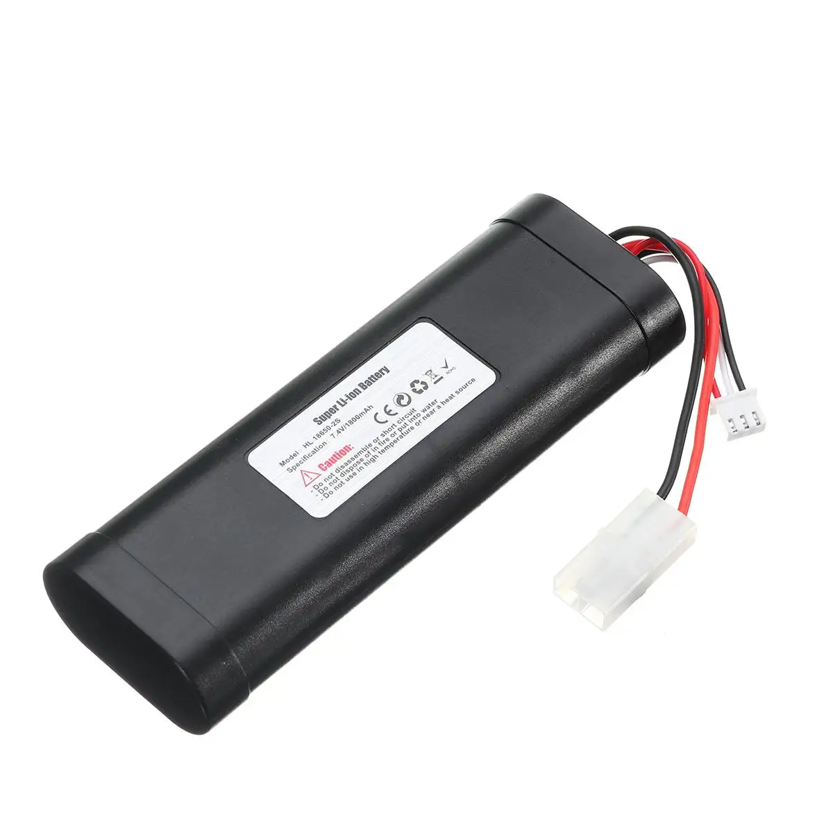 3938 7.4V 1800mAh HL-18650-2S Li-PO Battery for Heng Long RC HL3818-1 3889-1 3809 1:16 tank toy Upgrade large capacity L6.2-2P - Color: 3938