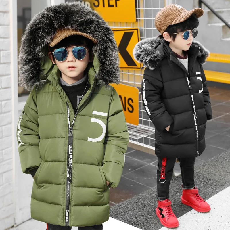 Детские Модные и повседневные куртки пальто с капюшоном для мальчиков теплая