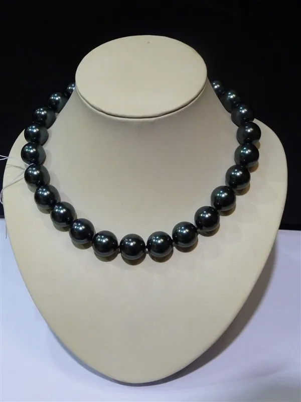 Бутик модной одежды леди 16 ММ КОРИЧНЕВЫЕ БУСИНЫ ОЖЕРЕЛЬЯ перлы раковины |