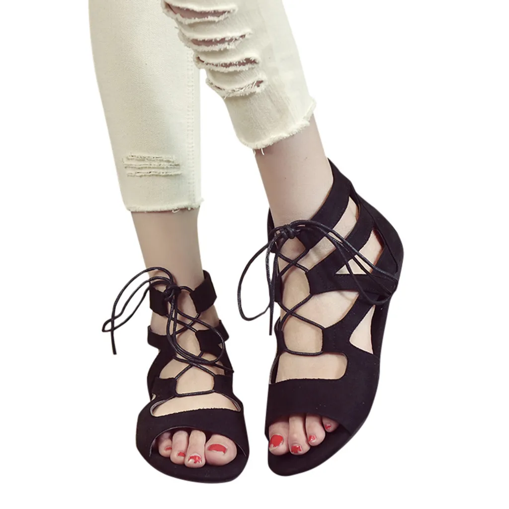 SAGACE/римские сандалии на плоской подошве женская пляжная обувь молнии со