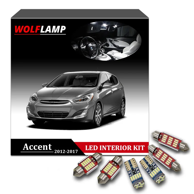 Wolflamp 10 шт. супер яркая белая светодиодная интерьерная автомобильная лампа для 2012