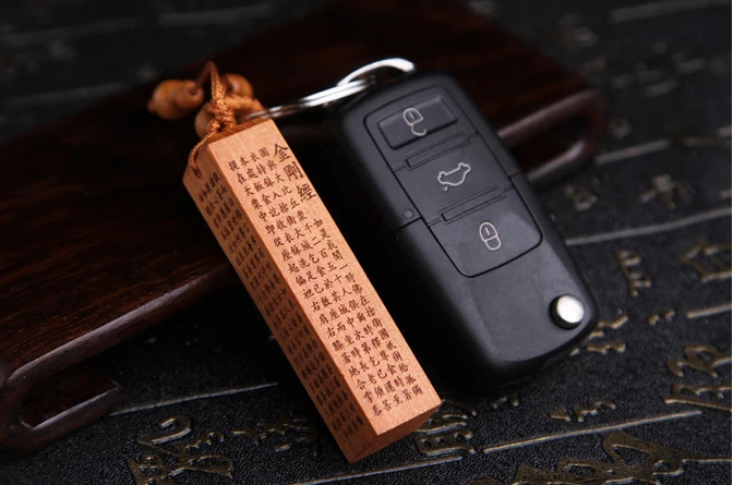 3 шт. 3D Lucky Вырезка деревянная подвеска брелок зла защищает|key ring chain|pendant keychainkey |