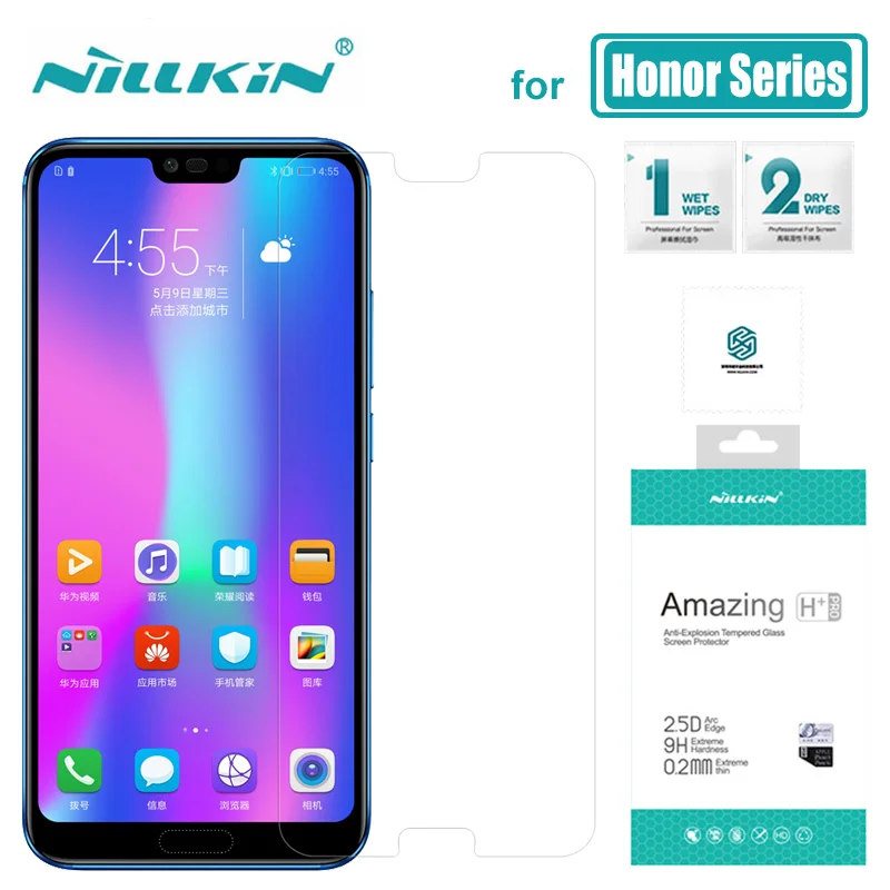 Для huawei Honor 20 Pro 10 стекло Nillkin 9H жесткий 2.5D Закаленное протектор экрана для 9 Lite