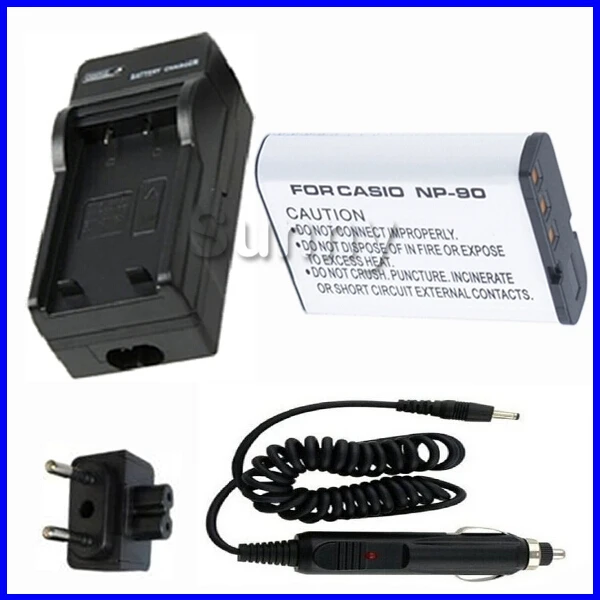 

Аккумулятор + зарядное устройство для Casio NP-90,NP90 и Casio Exilim EX-H10,EXH10,EX-H15,EXH15,EX-H20G,EXH20G,EX-FH100,EXFH100 цифровая камера