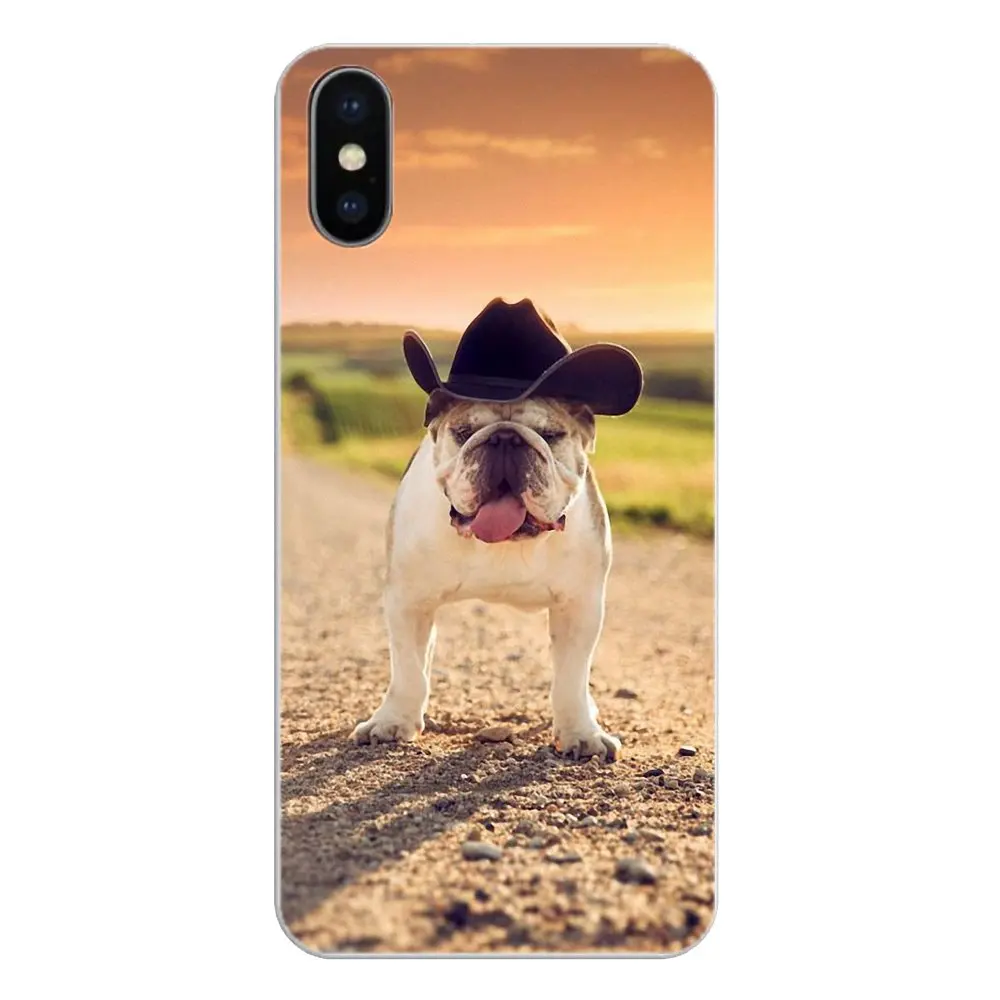 Полинезийский Английский бульдог цветной чехол из ТПУ для Samsung Galaxy A5 A6 A7 A8 A9 J4 J5 J7 J8