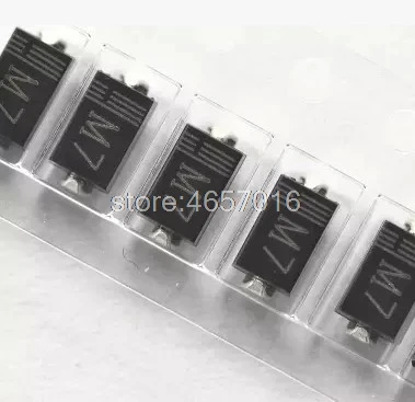 100 шт. 1N4007 SMD диод M7 1A 1000 В IN4007 выпрямительный новый оригинальный|Детали и