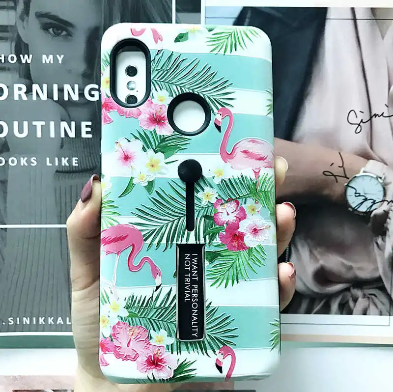 Уникальный стильный чехол для телефона Xiaomi Redmi Note 5 Pro силиконовый подставка