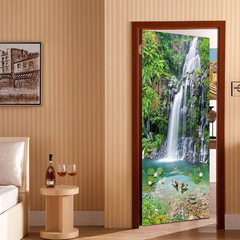 Фотообои 3D фрески для гостиной кабинета двери пожилых домашний декор