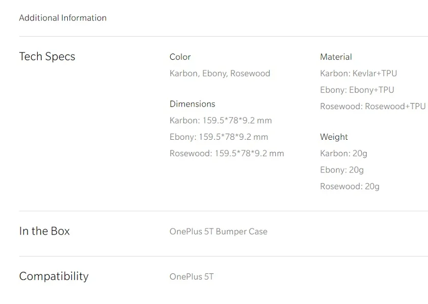 Официальный oneplus 5T бампер чехол задняя крышка Karbon из палисандра или эбенового дерева дерево круглый защитный чехол oneplus 5t