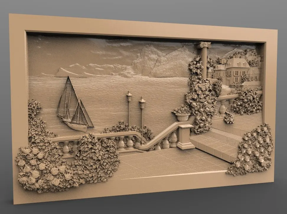 Модель 3d STL для фрезерного станка с ЧПУ гравировальный станок рельефная Artcam Aspire