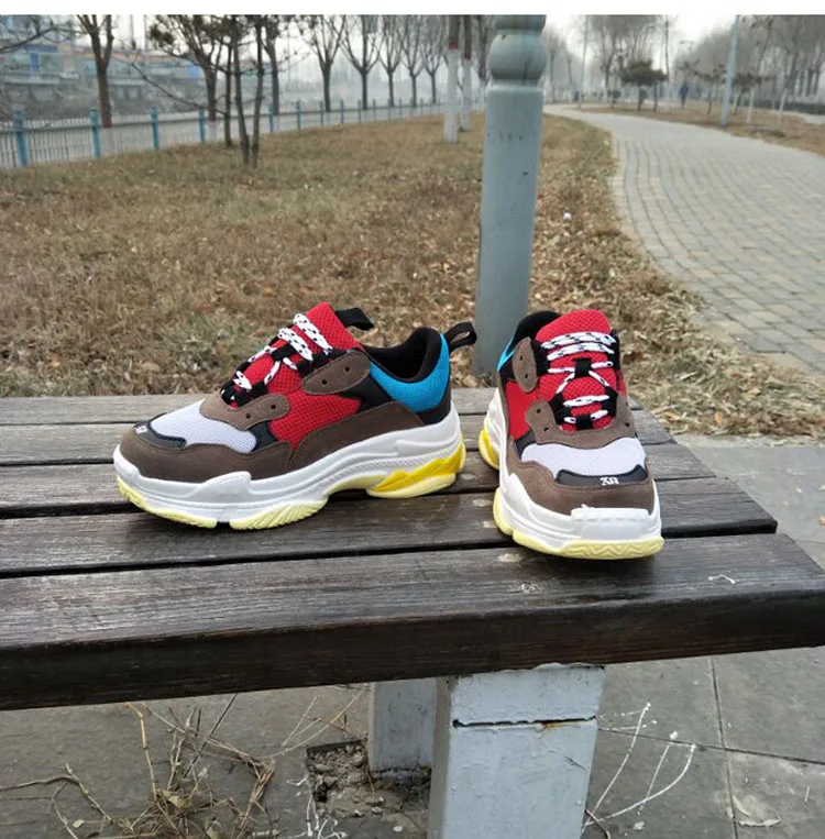 Women Sneakers New Fashion Women Casual Shoes Trends Ins Female Flats Platform Spring Summer Lace Up
