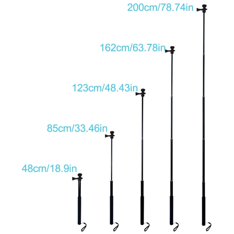 

1.5m/2m Extendable Selfie Stick Tripod Stand for iPhone iPad DSLR Android Gopro