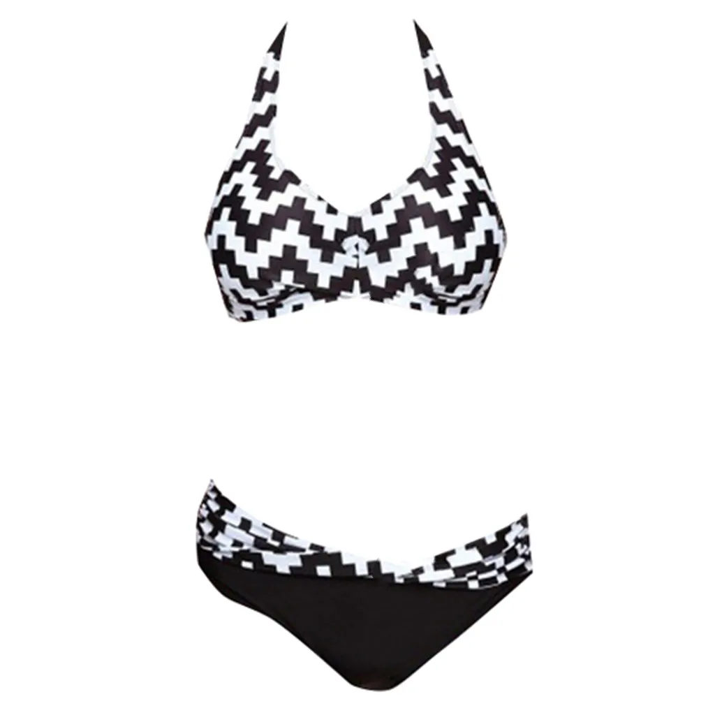 Женские Купальники 2020 женский купальник большого размера с принтом купальный