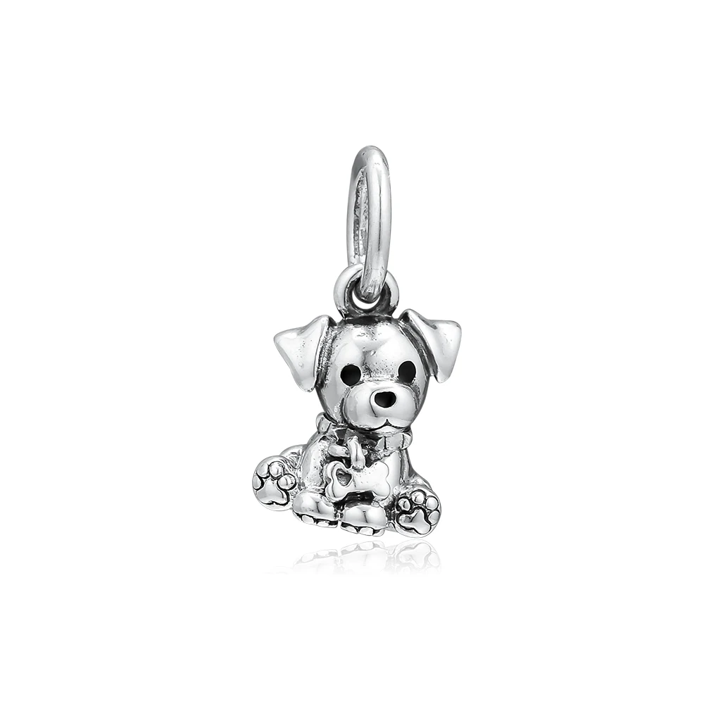 

CKK Silver 925 Jewelry Fits Pandora Bracelets Labrador Puppy Dangle Charm Original Beads Sterling Silver Making
