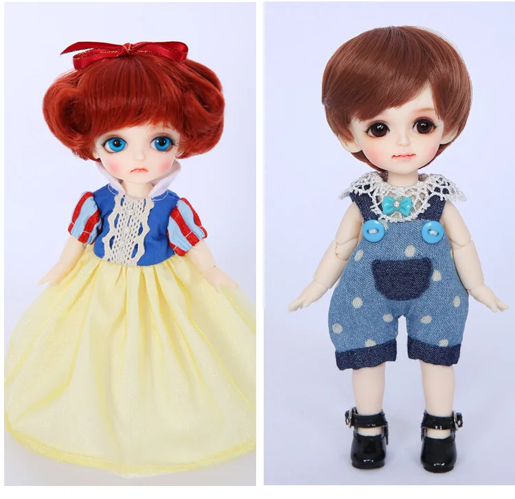 BJD одежда 1/8, Кукольное тело, милое мини-платье или костюм, красивая девушка для лати, желтая Коко, тело, OUENEIFS, куклы, аксессуары, luodoll