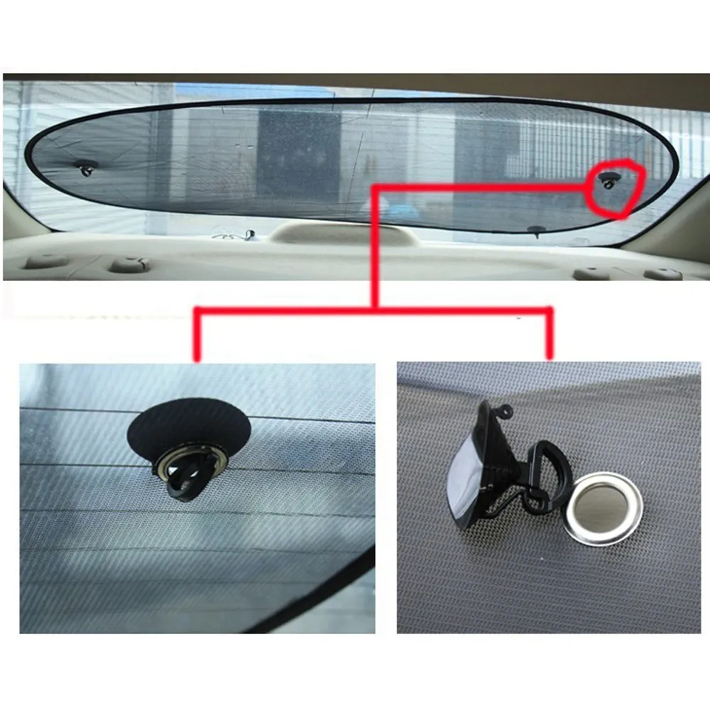 Автомобильный солнцезащитный козырек 1 шт. для заднего стекла автомобиля от