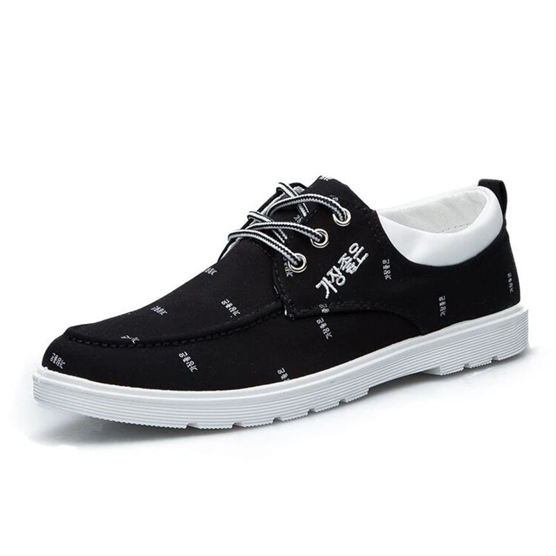 Высочайшее Качество Горячей Продажи Осенняя Мода мужская 4 Цвет Холст Обувь