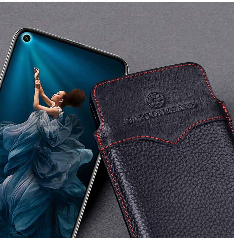 Чехол-кошелек из натуральной кожи для Huawei Hononr 20 pro 20i | Мобильные телефоны и