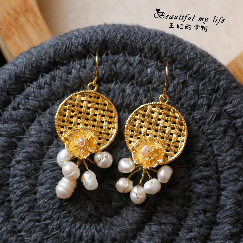 Drop Earring Freshwater Pearl Handmade Long Tassel Earrings Bohemia Charm Fine Jewellery | Украшения и аксессуары