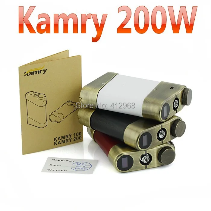 Kamry 200W Electronic Cigarette Mods Mechanical Box Mod For 18650 battery Variable Wattage with 3 Colors DHL Free|cigarette gift|cigarette