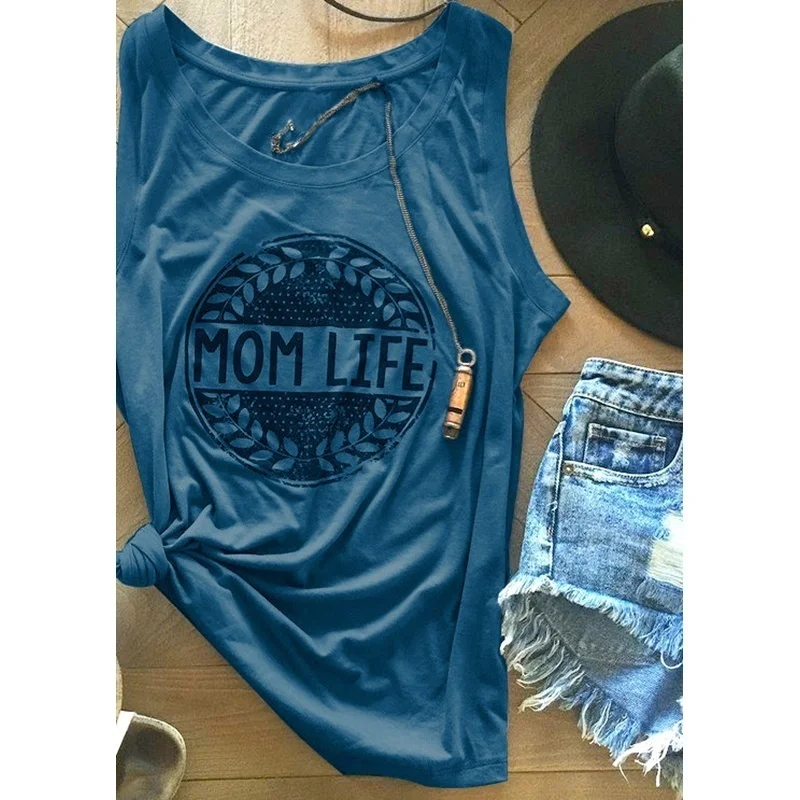 Стильные женские повседневные футболки с надписью MOM LIFE|Майки| |