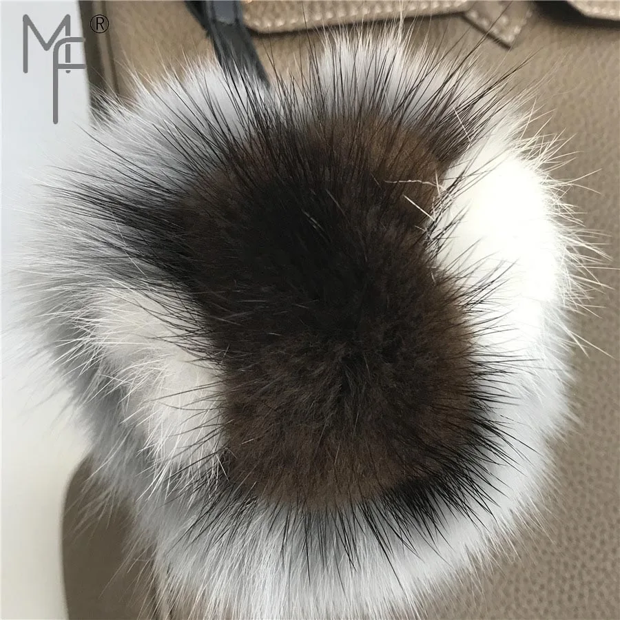 Magicfur натуральный меховой помпон из лисьего меха норки с шариком кукла сова