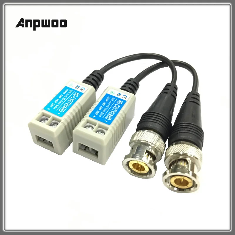 Anpwoo 100C для 2MP 3MP 4MP 200M(660ft) диапазона HD CVI/AHD/TVI витой BNC CCTV пассивные трансиверы Cat5 UTP