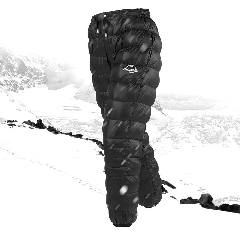 Naturehike Outdoor down pants waterproof wear men women mountaineering camping warm winter white goose down pants