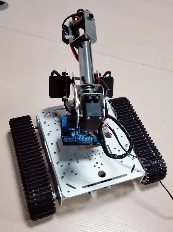 Aluminum Alloy Metal Tank with 6 dof long mechanical arm robot servo | Игрушки и хобби