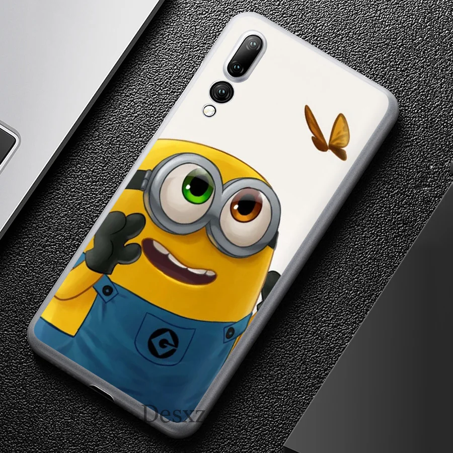 Чехол для мобильного телефона миньон банан милый аниме уникальный Huawei P Smart P8 P9 P10