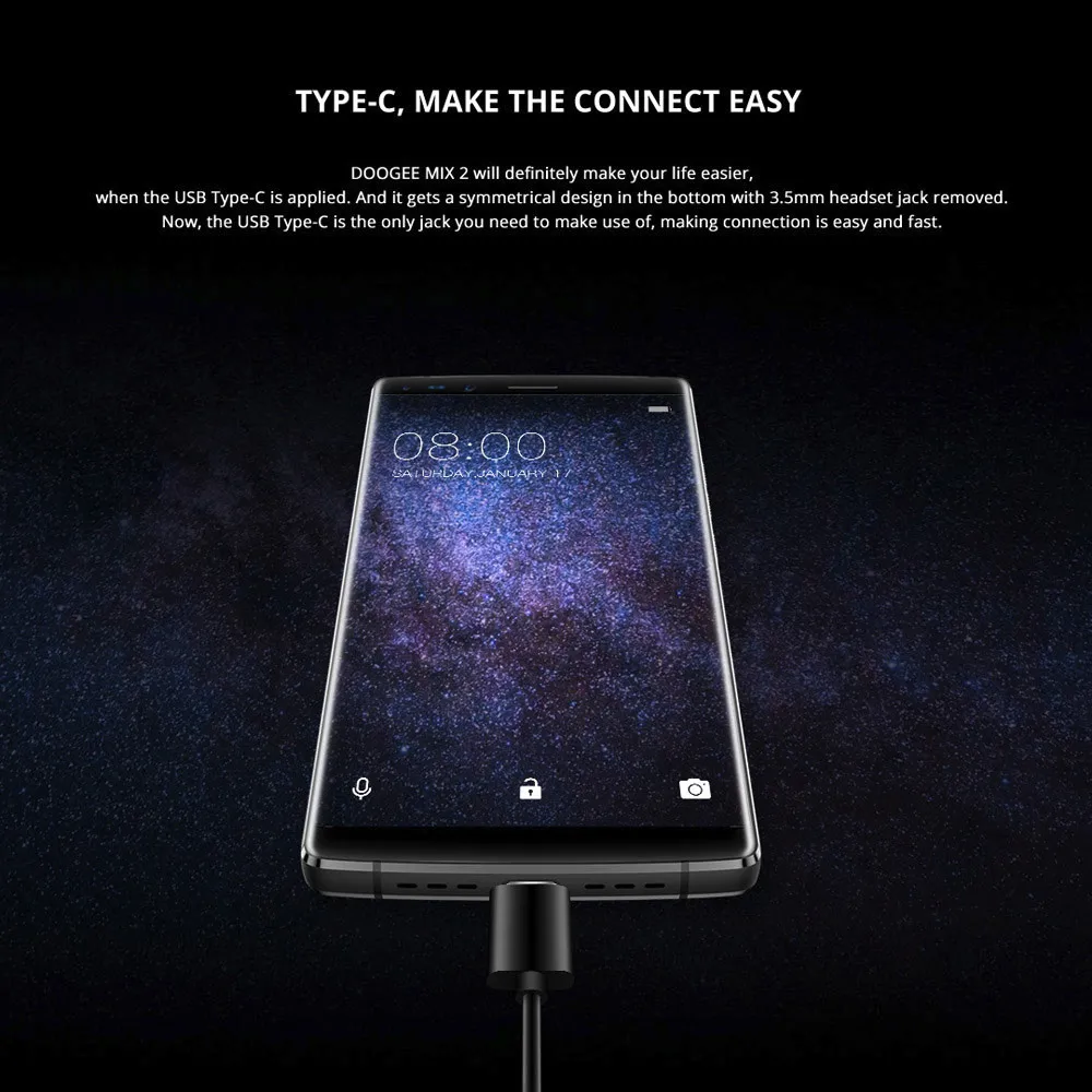DOOGEE MIX2 5,99 дюймов разблокировка лица 6 ГБ+ 128 ГБ Восьмиядерный 4G смартфон четырехъядерный камера S.14