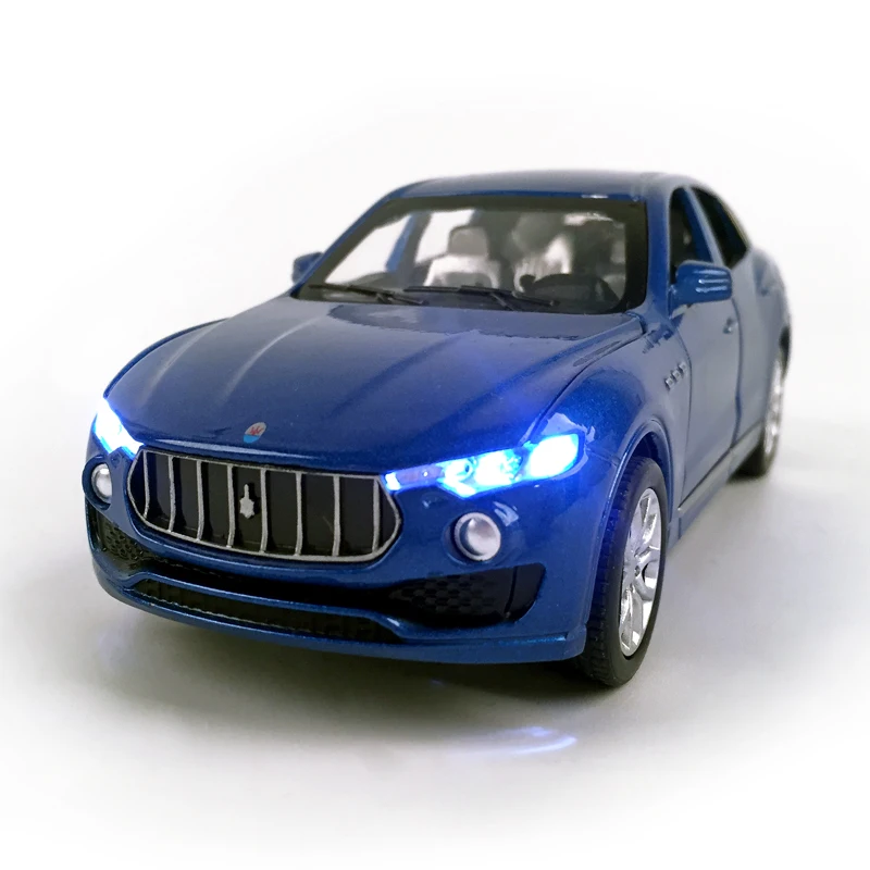 Модель внедорожника Maserati Levante из сплава литая машинка со звуком светильник в