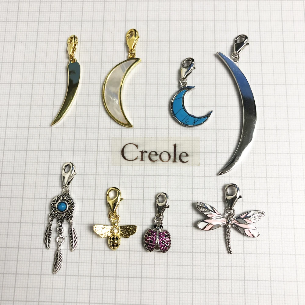 Кулон в виде Луны пчелы божьей коровки стрекозы Ловец снов зуба подвеска 2019