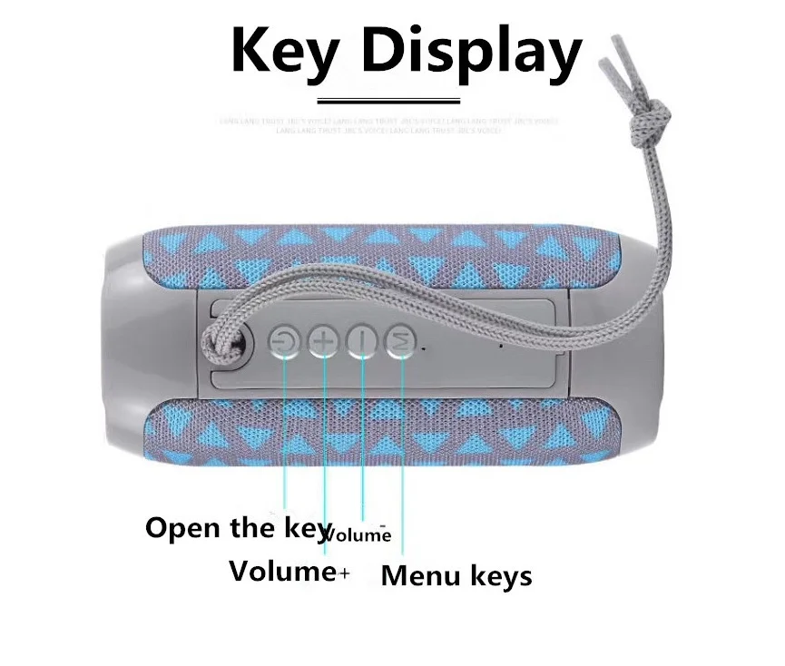 Портативный bluetooth динамик 10 Вт выходной для вечеринки аккумулятор 1200 мАч