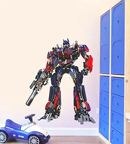 Бесплатная доставка 10 наклеек на стену шт./упак. Optimus Prime декоративная Съемная