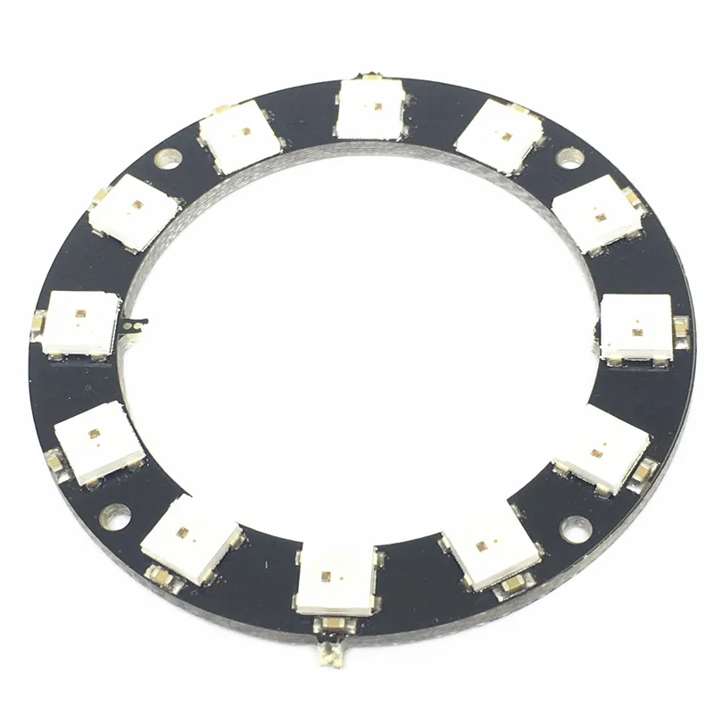 RGB Светодиодное кольцо 12 бит WS2812 5050 LED со встроенным модулем драйвера для