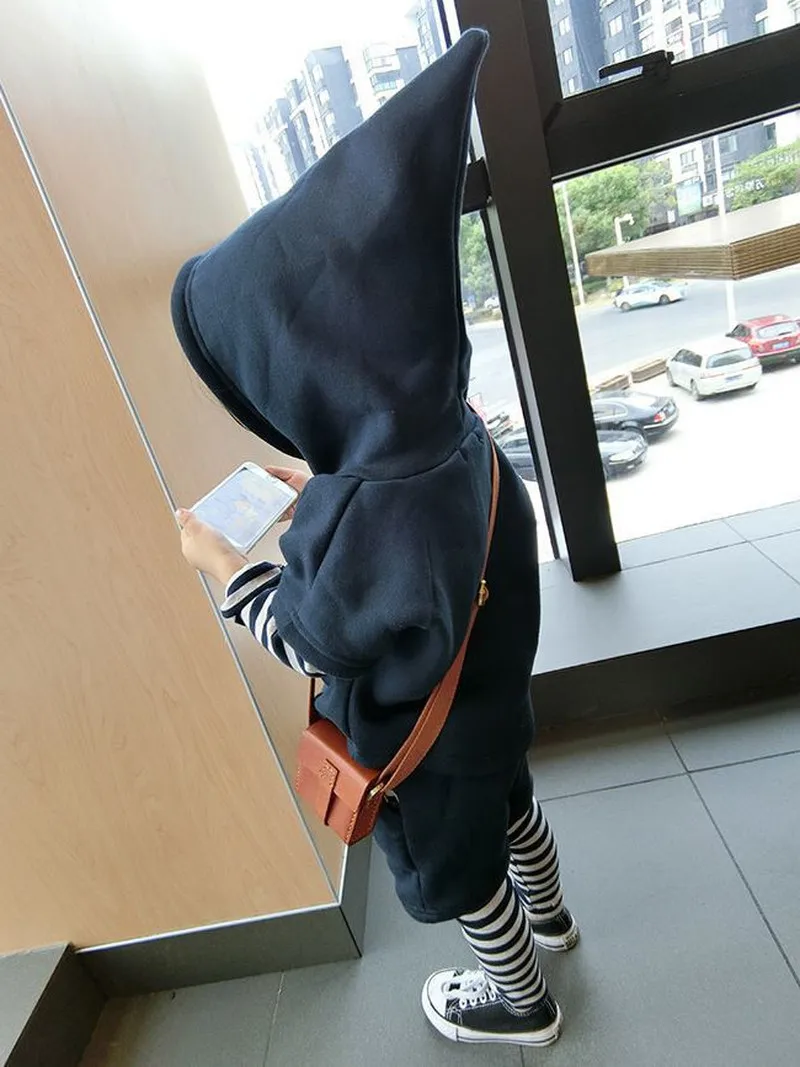 

3pcs Cartoon Baby Girls Clothes Set Hooded Vest + Long Sleeve Striped Tshirt + Pants Outfit Suit Infant Kids Girls Fall Clothes